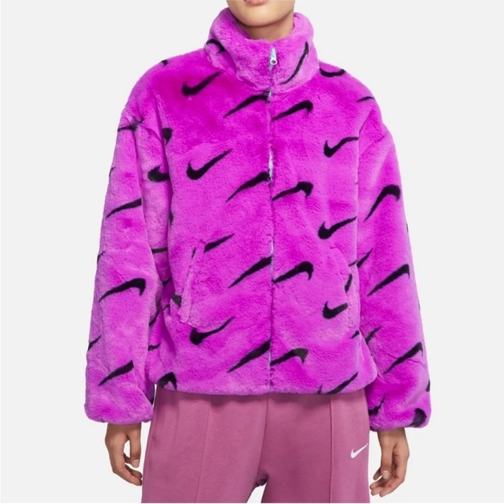 Nike Women’s Faux‎ Fur Sportswear Jacket